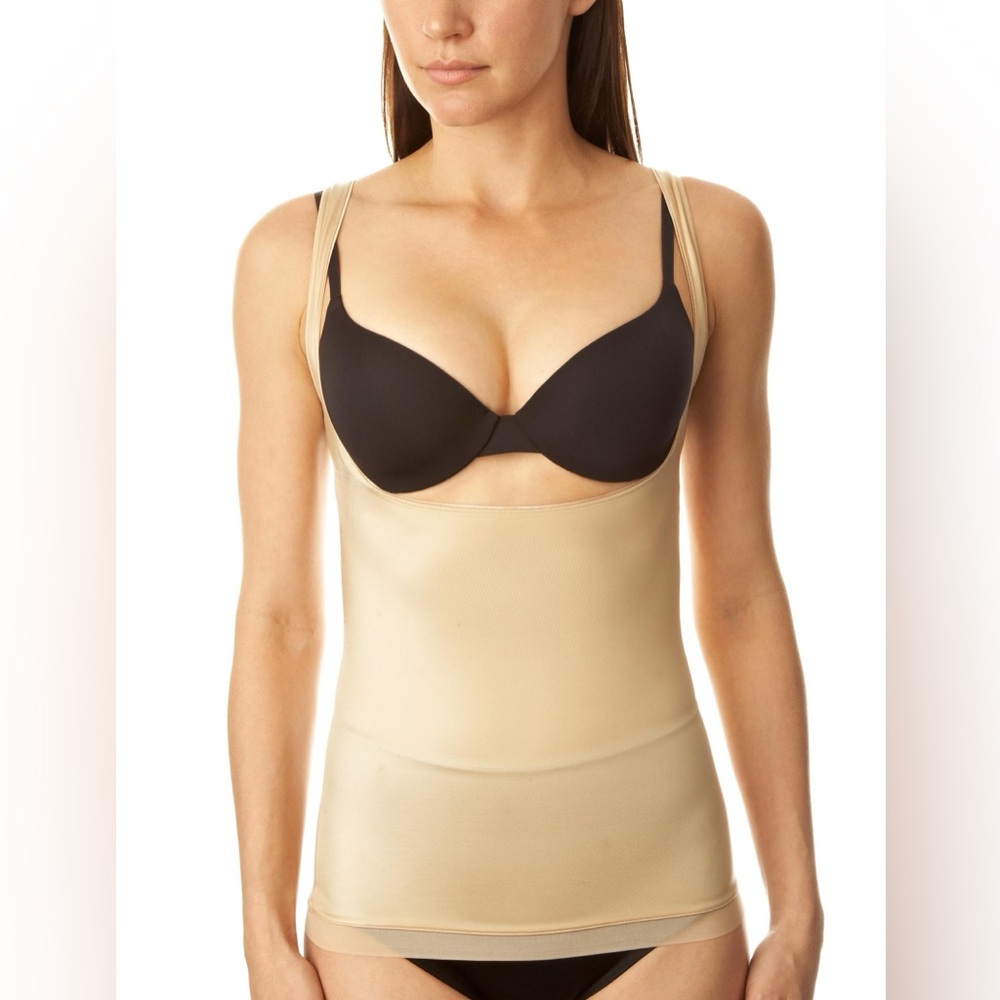NWT Spanx Size 3X Open Bust Shaping Slimplicity Camisole - Nude